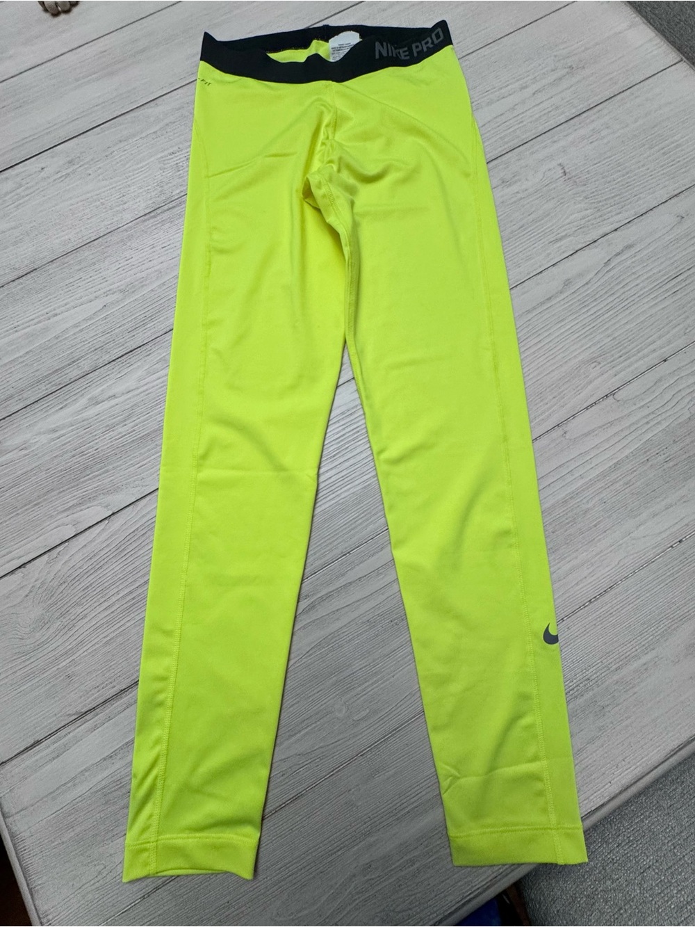 Nike Neon Yellow Performance Leggings